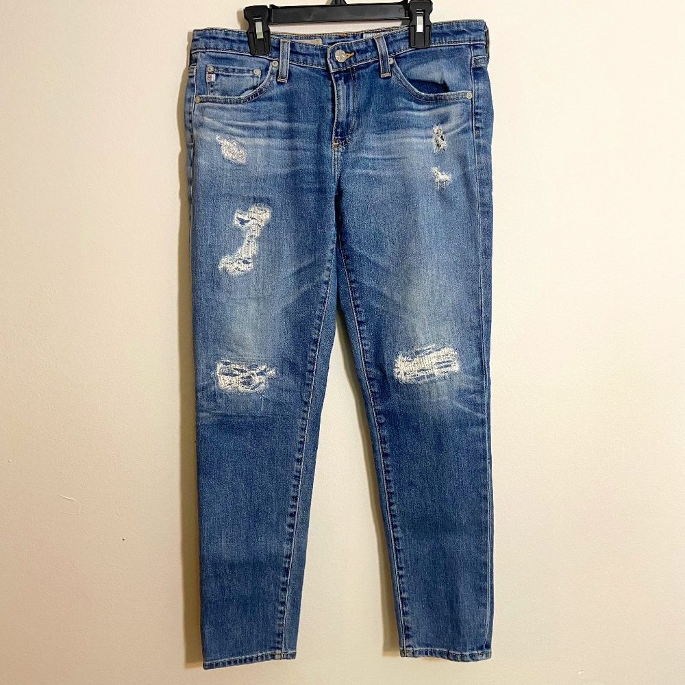 Adriano Goldschmied Designer Jeans The Slit Cigarette Leg Jean 28R